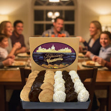 Load image into Gallery viewer, Box of assorted macaroons with a decorative Branding Tripicians