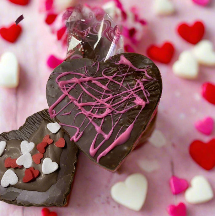 Heart - Shaped Chocolate Fudge Heart Favors