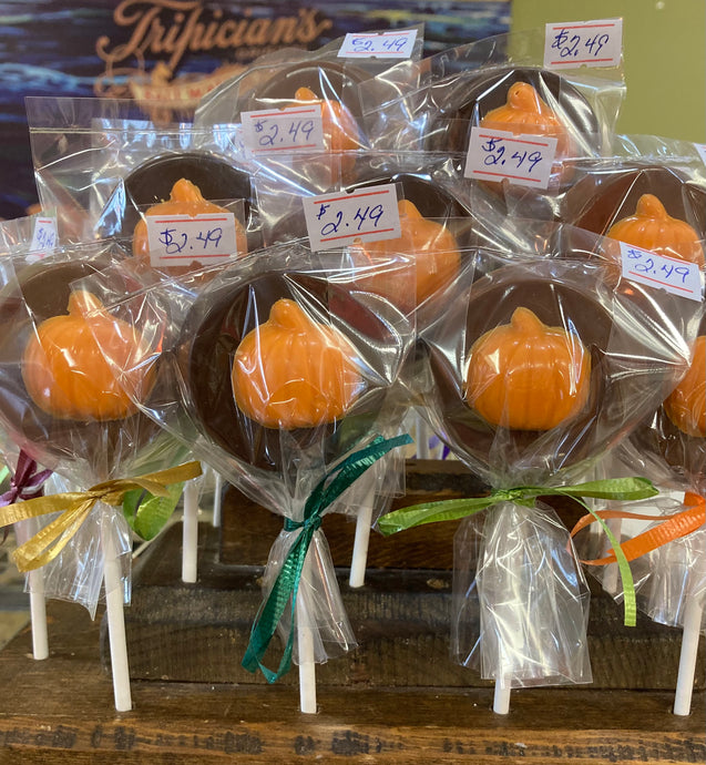 Autumn Lollipops, Pumpkin Pie Fudge and Pretzles