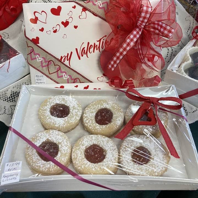 Linzer Cookies filled with Seedless Raspberry Jam