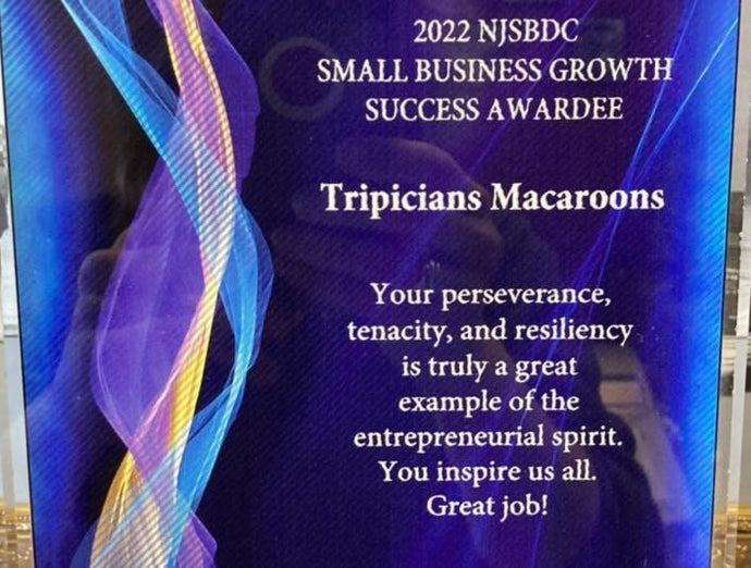 TRIPICIAN'S MACAROONS AWARDED NJSBDC BUSINESS SUCCESS STORY 2022