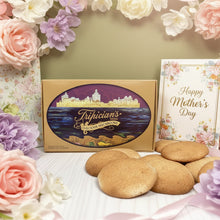 Load image into Gallery viewer, Box of Tripician's Luscious Macaroons with cookies on a white surface against a green wall.

