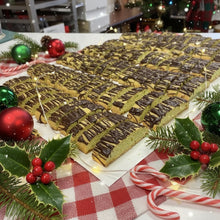 Load image into Gallery viewer, Dark chocolate drizzeld pistachio biscotti
