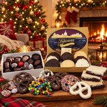 Load image into Gallery viewer, Macaroons, Brownies, Chocolates and Chocolate Covered Pretzels
