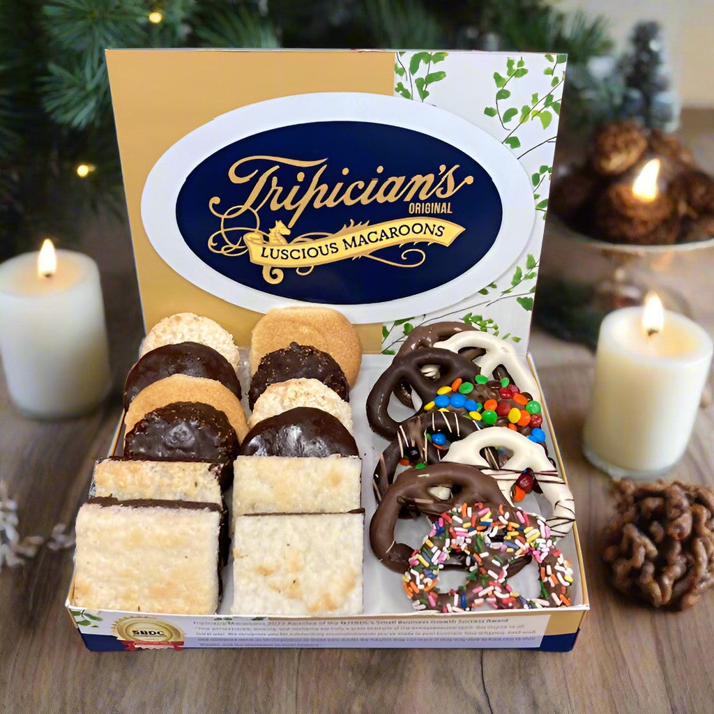 Macaroons, Brownies and Chocolate Pretzels