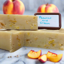 Load image into Gallery viewer, Peaches and Cream Fudge - made with juicy Jersey Peaches!
