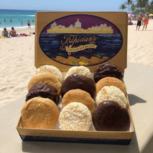 Load image into Gallery viewer, Box of assorted cookies with a visible Tripician brand logo on a light background
